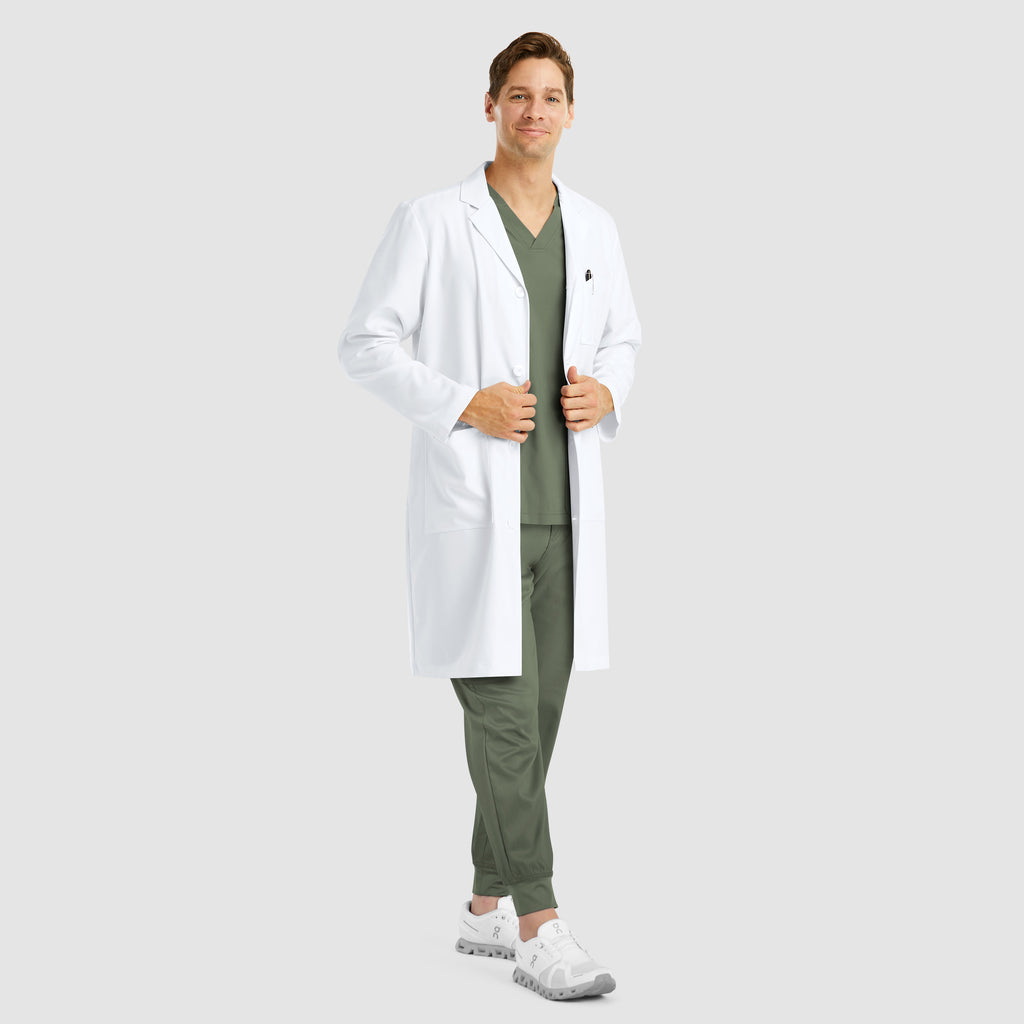 Maevn 5871 Men's Full Length Lab Coat