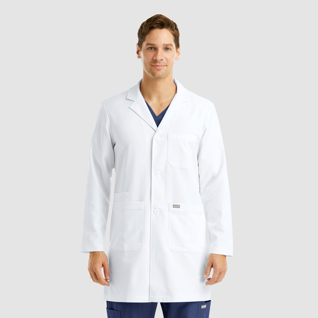 Maevn 5872 Men's Mid Length Lab Coat