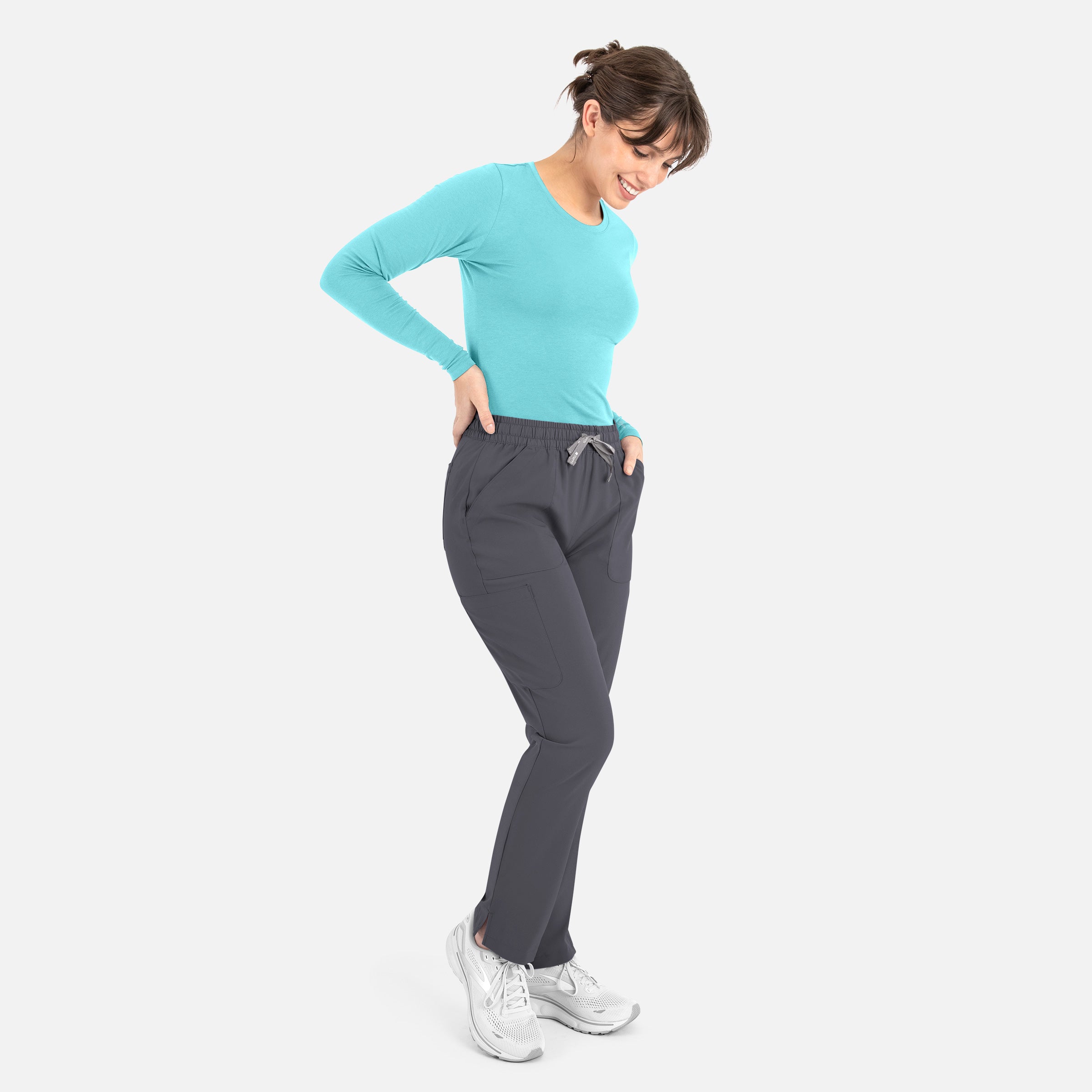 Maevn Bestee Women's Long Sleeve Underscrub Tee 6909