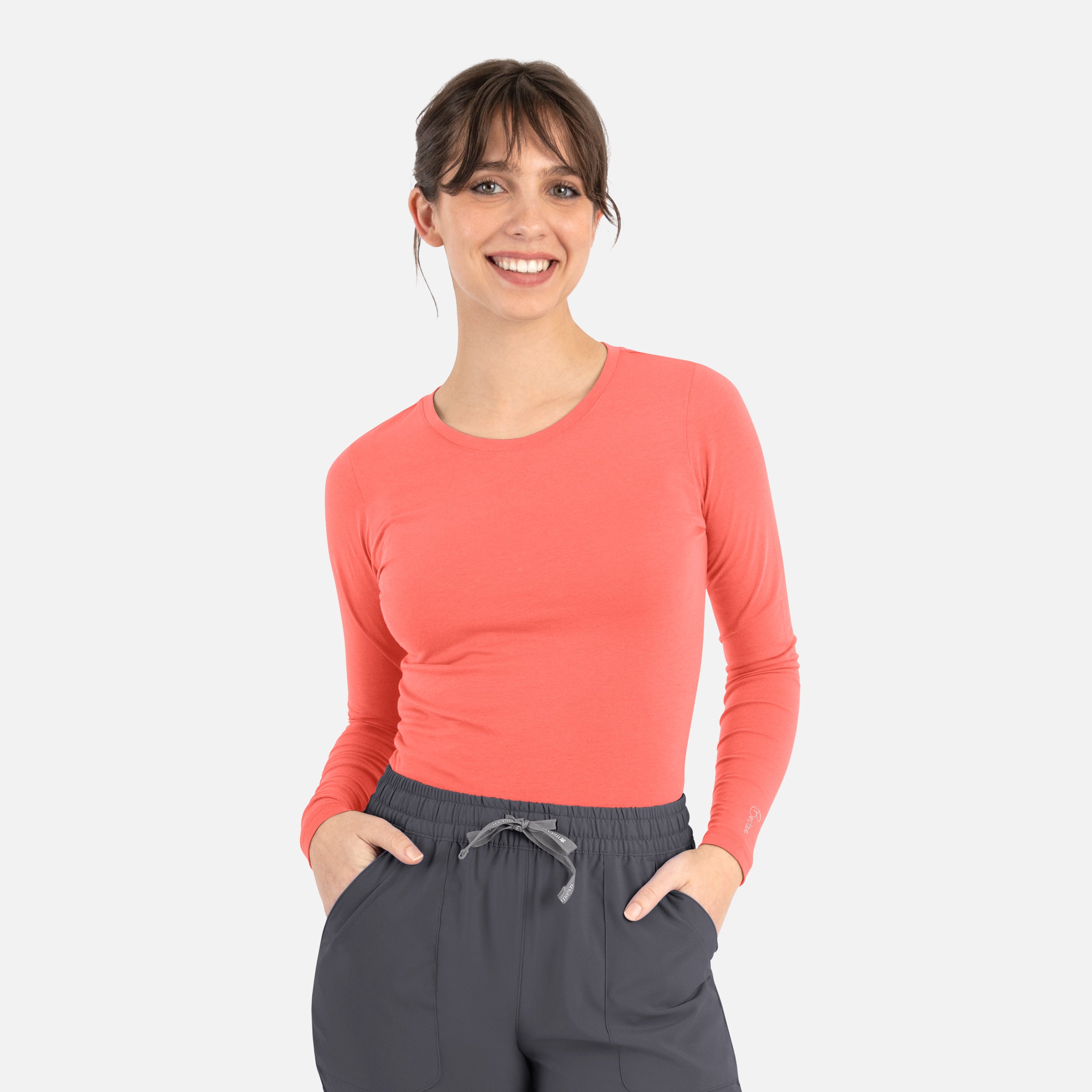 Maevn Bestee Women's Long Sleeve Underscrub Tee 6909