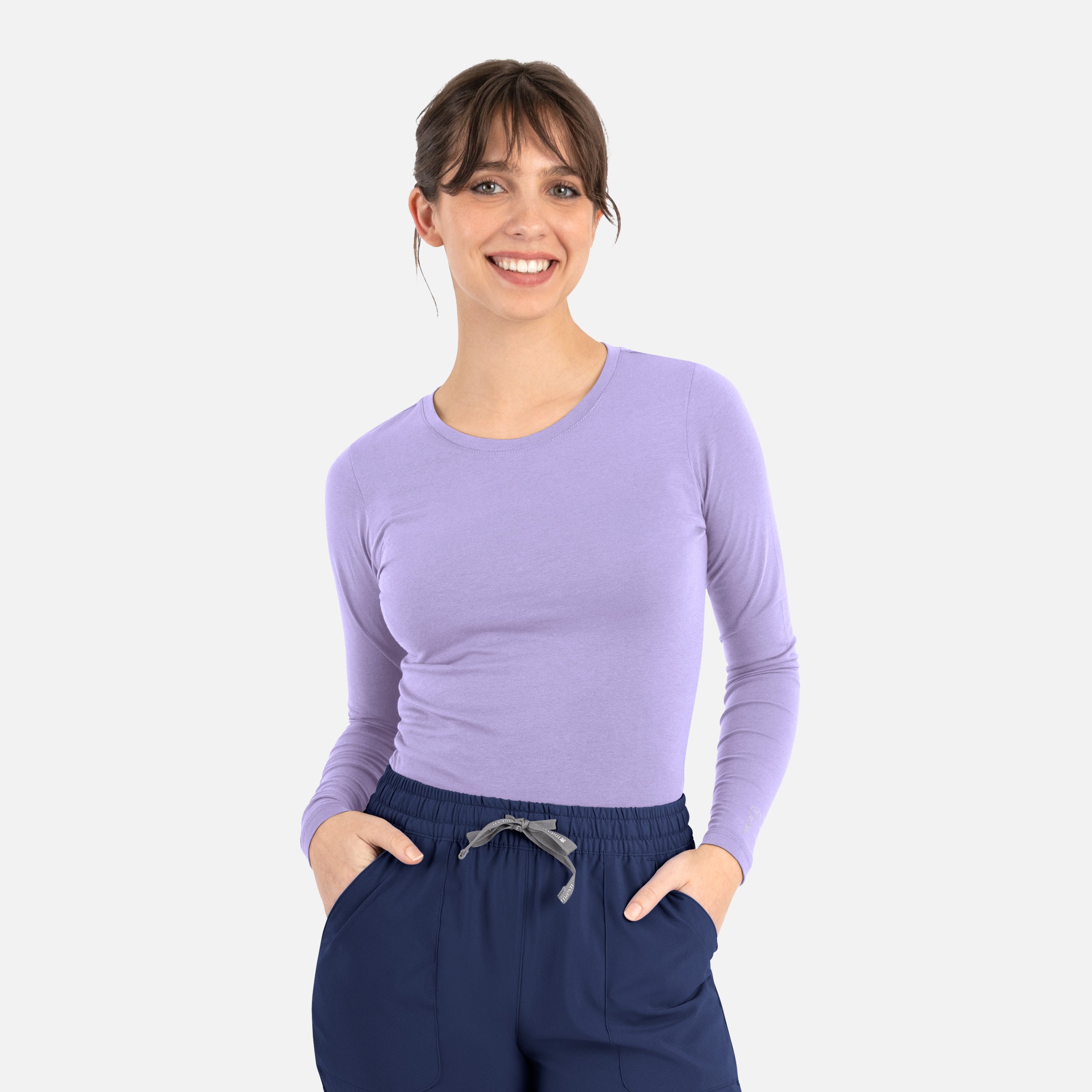 Maevn Bestee Women's Long Sleeve Underscrub Tee 6909