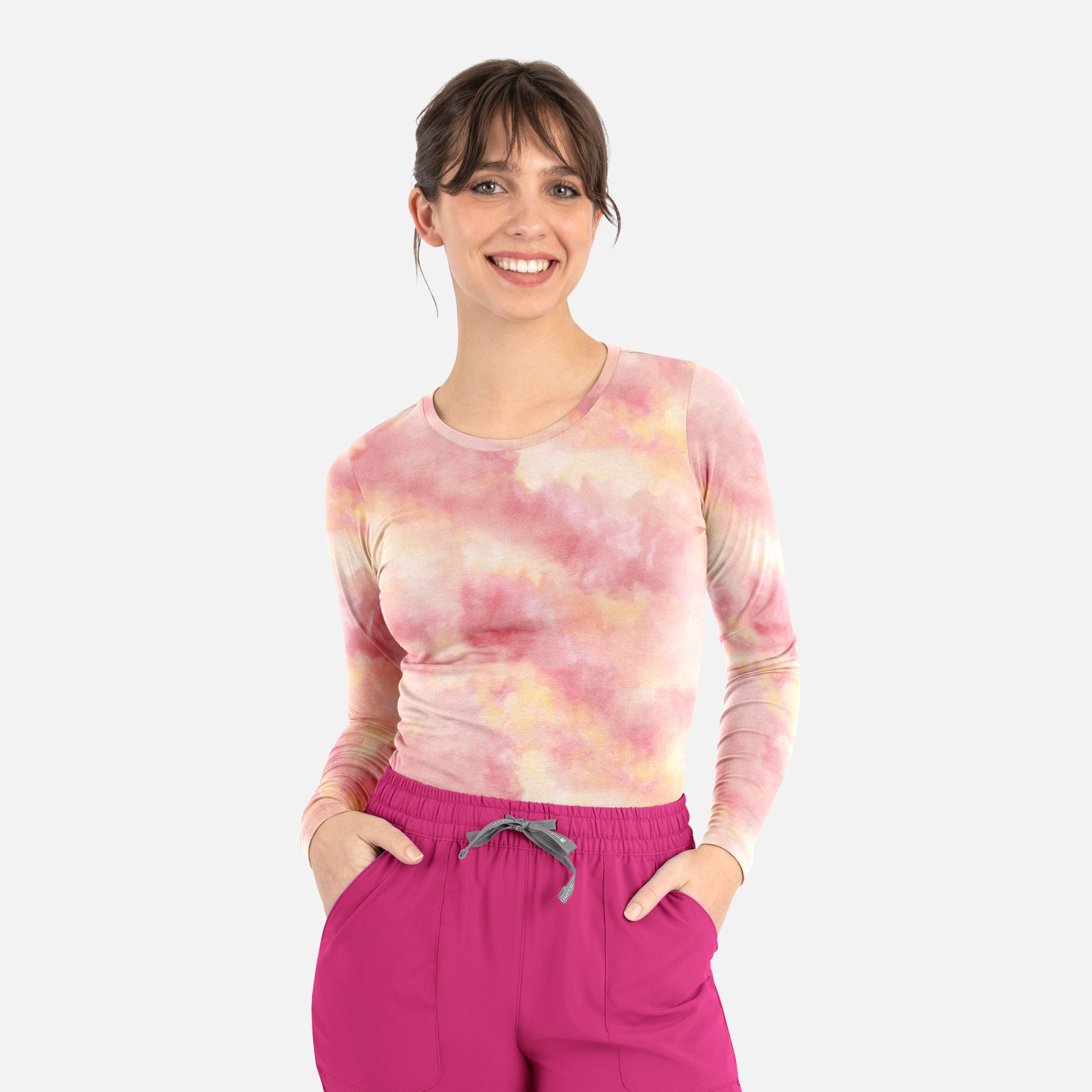 Maevn Bestee Women's Long Sleeve Underscrub Tee 6909