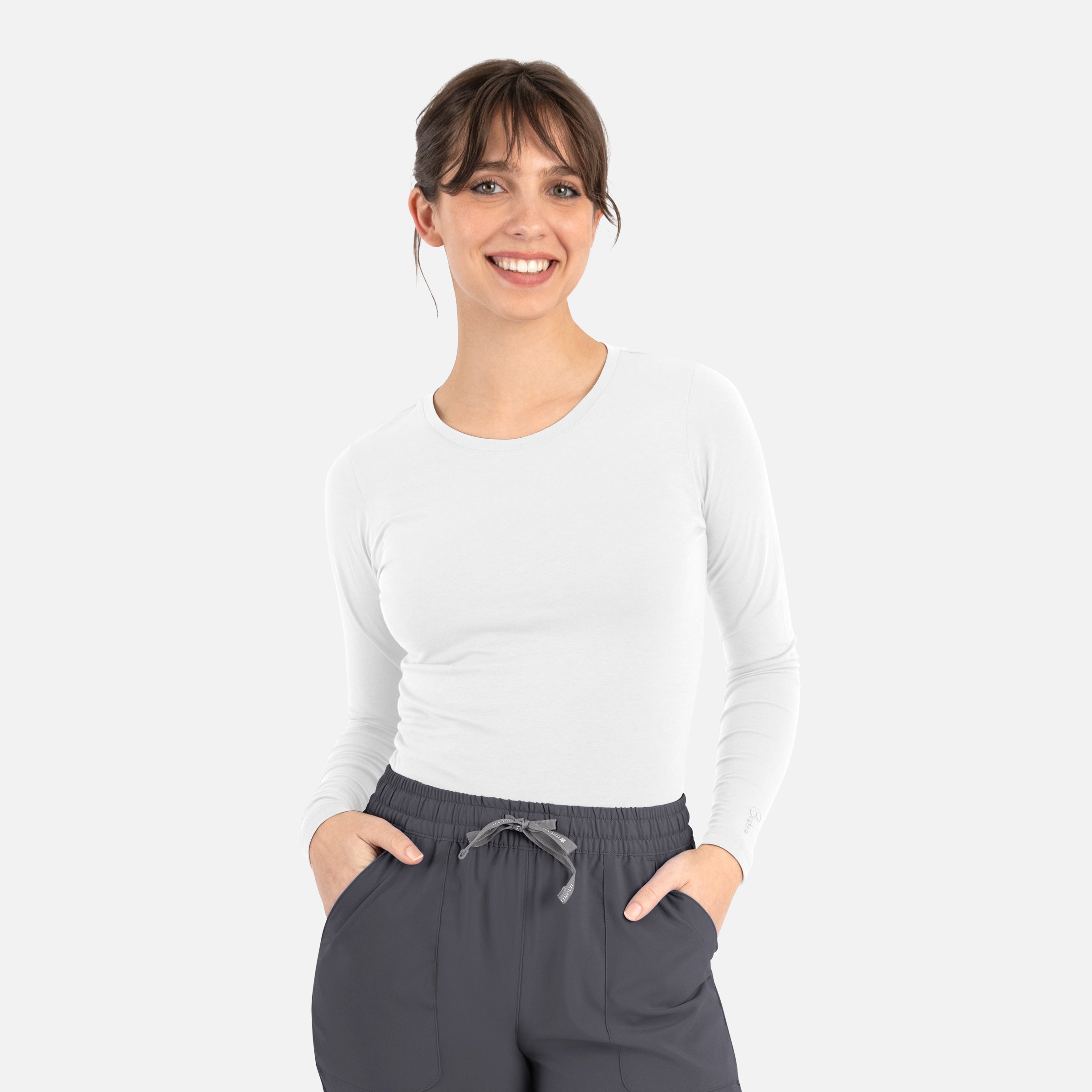 Maevn Bestee Women's Long Sleeve Underscrub Tee 6909