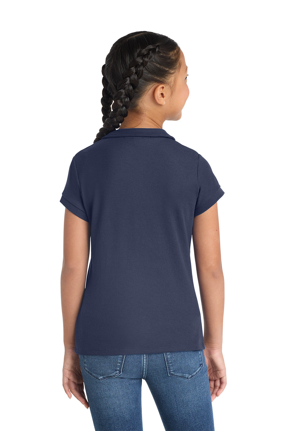Port Authority YG503 Girls Peter Pan Collar School Polo