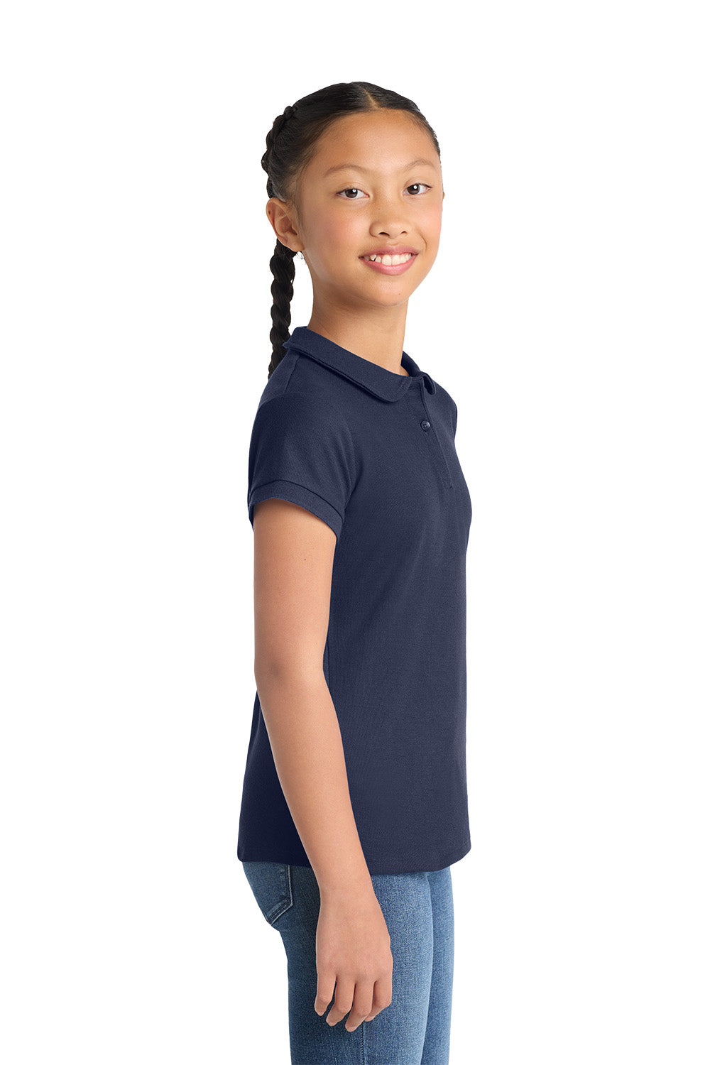 Port Authority YG503 Girls Peter Pan Collar School Polo