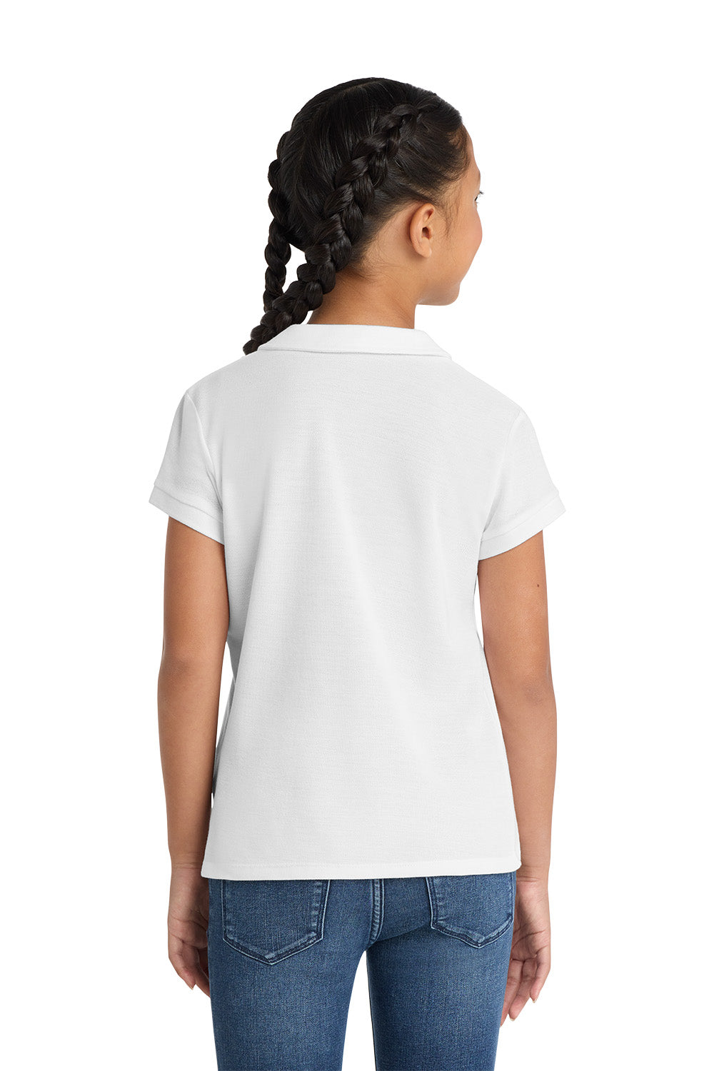 Port Authority YG503 Girls Peter Pan Collar School Polo