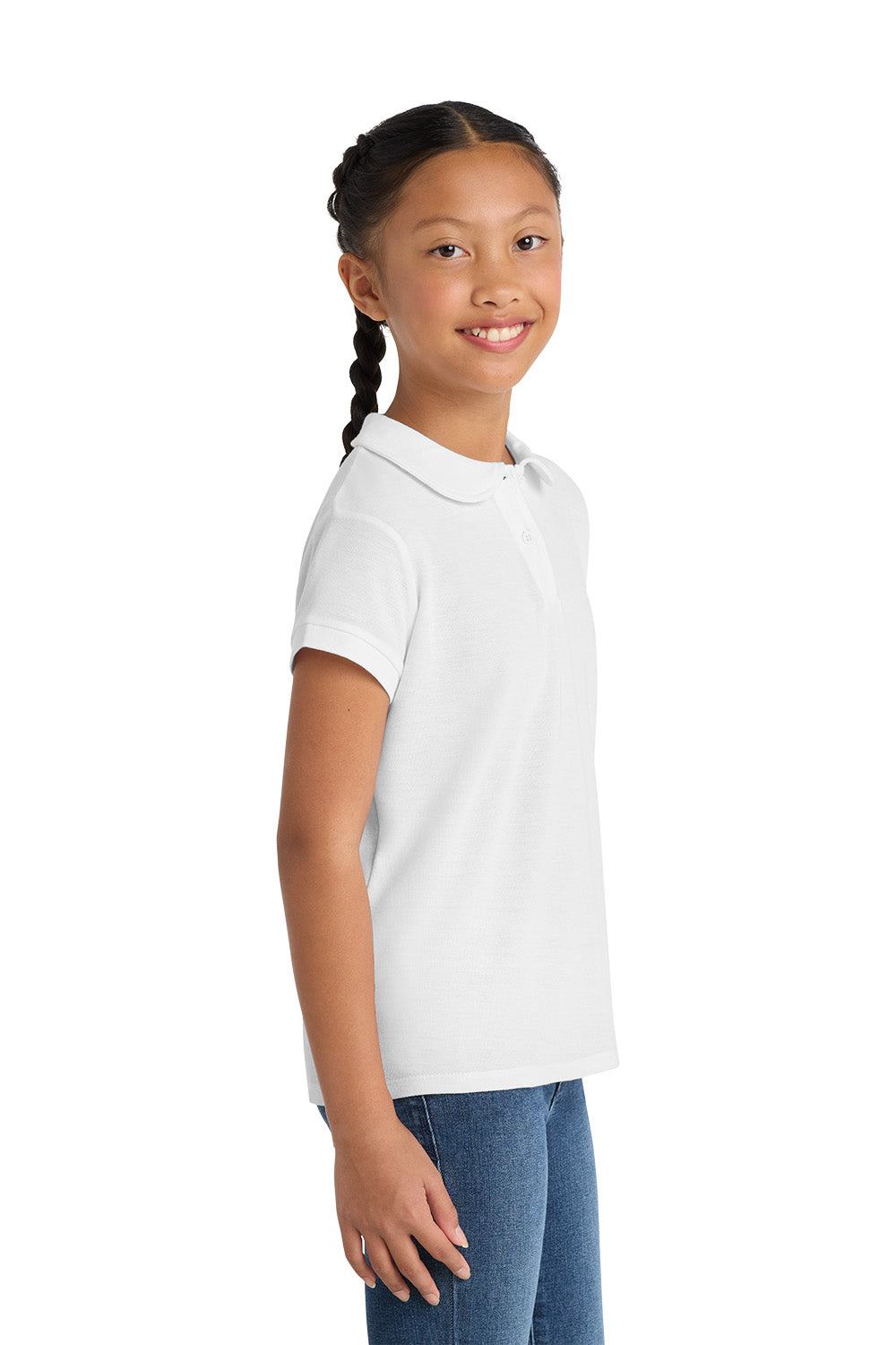 Port Authority YG503 Girls Peter Pan Collar School Polo